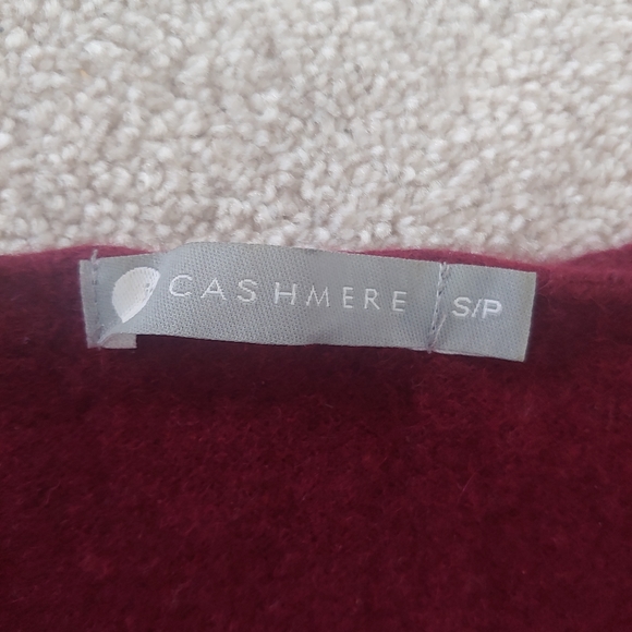 Burgundy Cashmere Sweater // Size XS - Picture 7 of 8